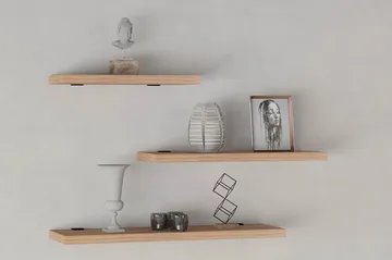 Cordin Vägghylla 2x30 cm 3-pack - Natur - Förvaring - Hylla - Vägghylla