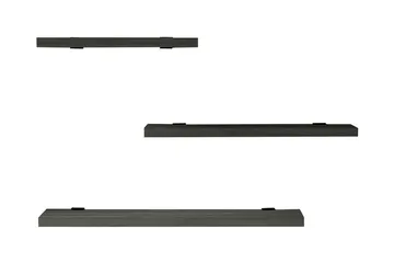 Cordin Vägghylla 2x30 cm 3-pack - Antracit - Förvaring - Hylla - Vägghylla