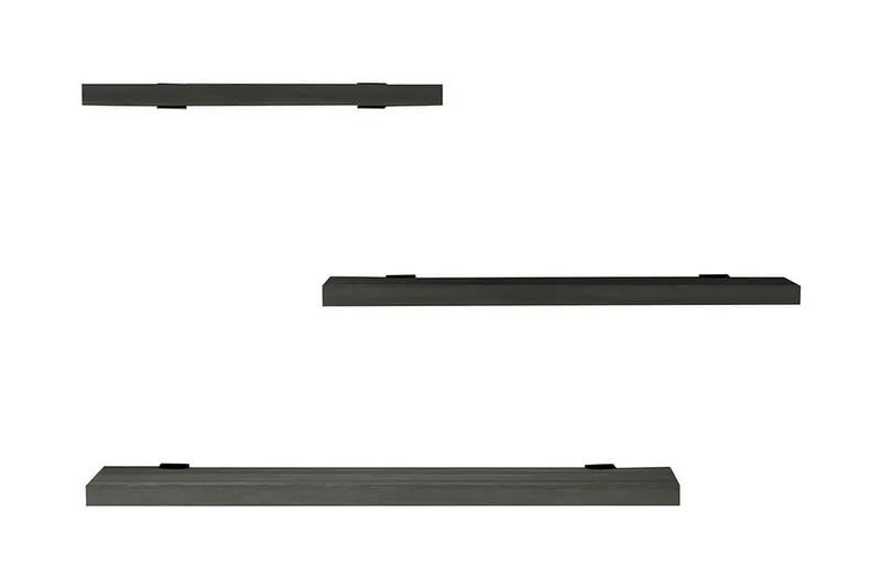 Cordin Vägghylla 2x30 cm 3-pack - Antracit - Förvaring - Hylla - Vägghylla