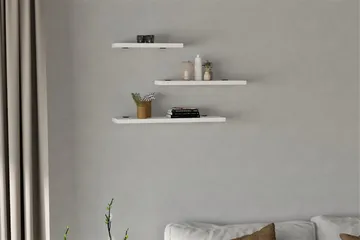 Cordin Vägghylla 2x30 cm 3-pack - Vit - Förvaring - Hylla - Vägghylla