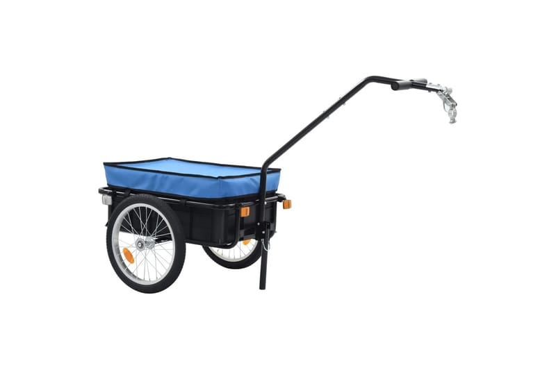 Cykelvagn/handkärra 155x61x83 cm stål blå - Blå - Vägghylla - Väggförvaring