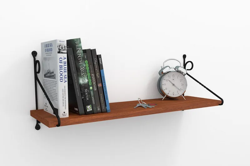 Decormet Vägghylla - Brun - Förvaring - Hylla - Vägghylla