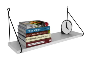 Decormet Vägghylla - Vit/Grå - Förvaring - Hylla - Vägghylla