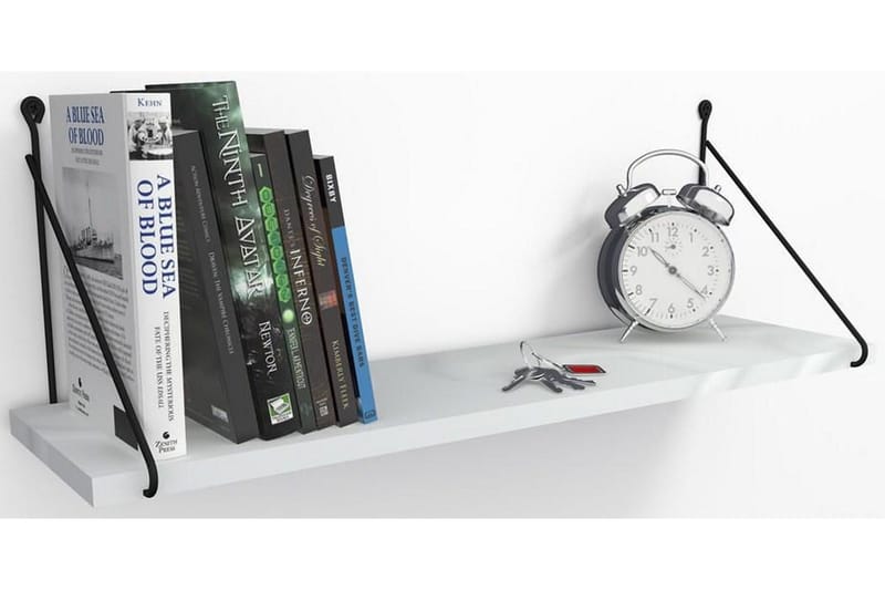 Decormet Vägghylla - Vit/Grå - Förvaring - Hylla - Vägghylla