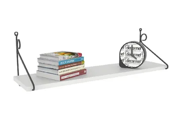 Decormet Vägghylla - Vit/Svart - Förvaring - Hylla - Vägghylla