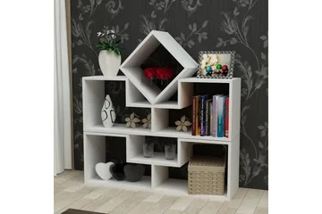 Decorotika Bokhylla Låg - Vit - Förvaring - Hylla - Vägghylla