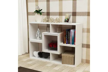 Decorotika Bokhylla Låg - Vit - Förvaring - Hylla - Vägghylla