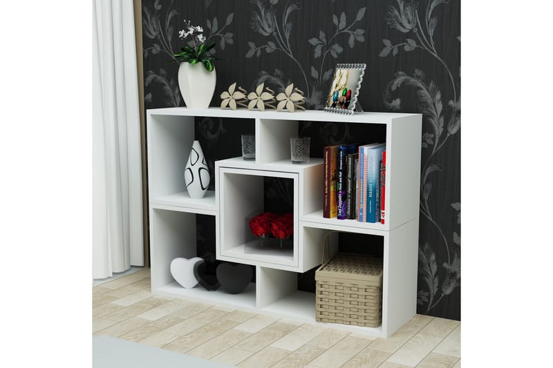 Decorotika Bokhylla Låg - Vit - Förvaring - Hylla - Vägghylla