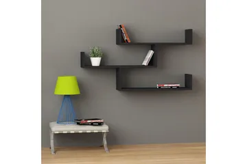 Decorta Vägghylla - Mörkgrå - Förvaring - Hylla - Vägghylla