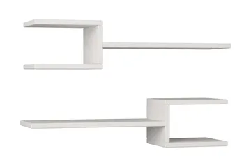Decorta Vägghylla - Vit - Förvaring - Hylla - Vägghylla