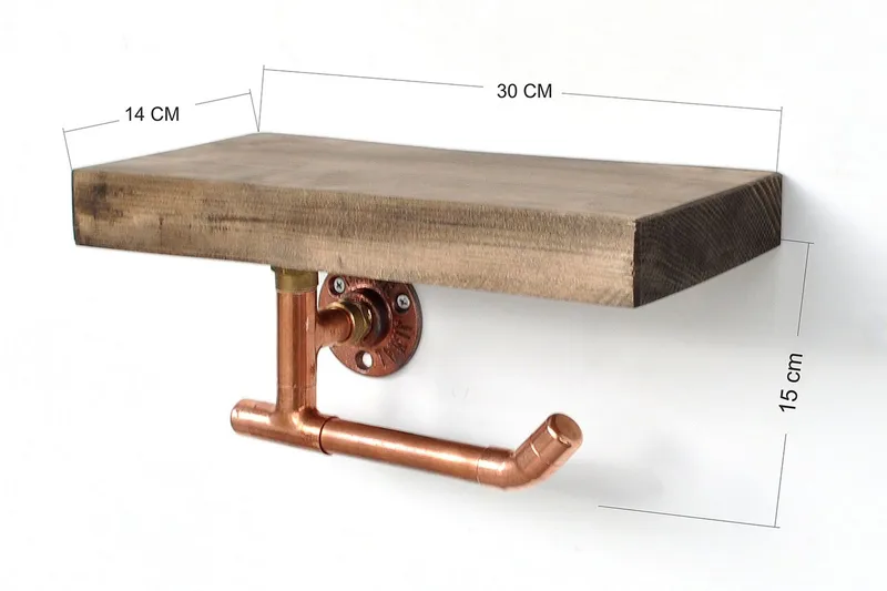 Desgrar Vägghylla 30x15 cm - Guld - Förvaring - Hylla - Vägghylla