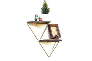 Desgrar Vägghylla 30x33 cm - Brun - Förvaring - Hylla - Vägghylla