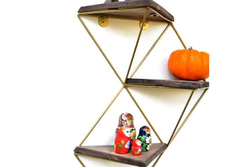 Desgrar Vägghylla 34x45 cm - Brun - Förvaring - Hylla - Vägghylla