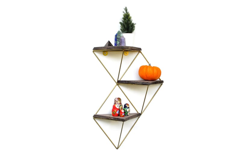 Desgrar Vägghylla 34x45 cm - Brun - Förvaring - Hylla - Vägghylla