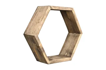 Desgrar Vägghylla 40x37 cm - Brun - Förvaring - Hylla - Vägghylla