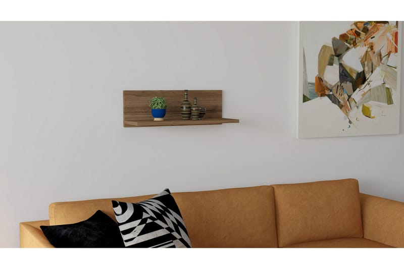 Desgrar Vägghylla 60x19,6 cm - Brun - Förvaring - Hylla - Vägghylla