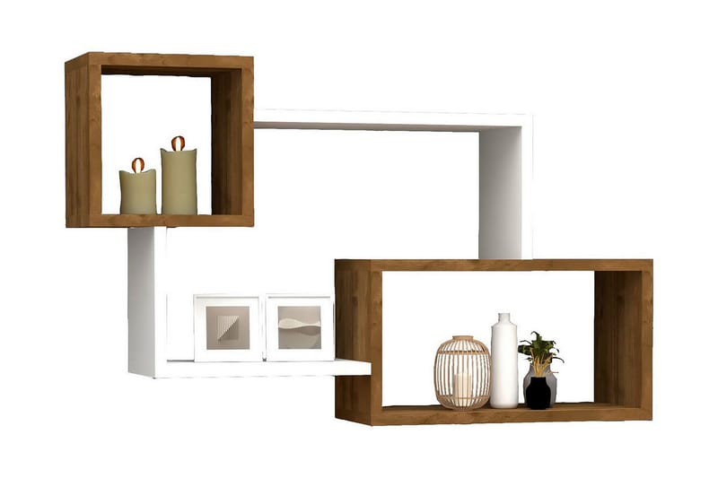 Desgrar Vägghylla 90,6x51 cm - Vit - Förvaring - Hylla - Vägghylla