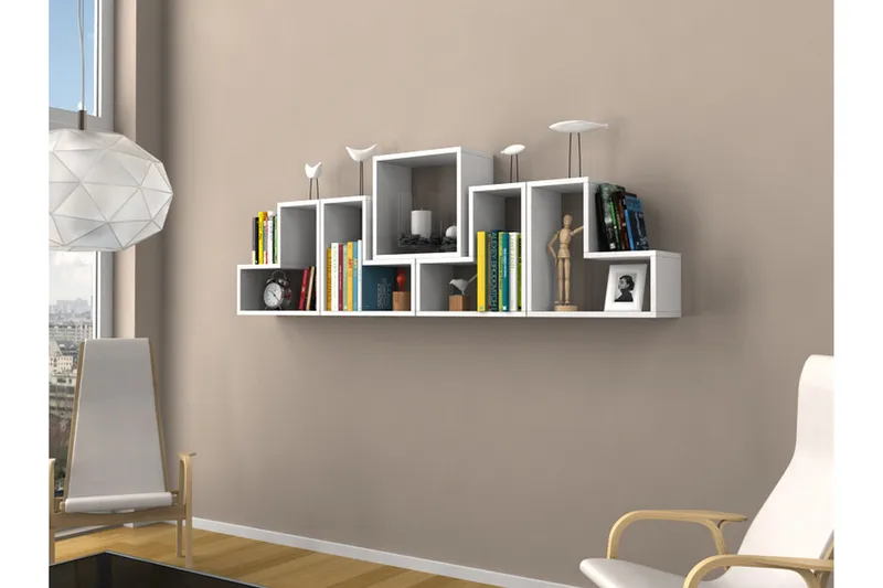 Elegancia Vägghylla - Vit - Förvaring - Hylla - Vägghylla