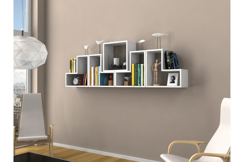 Elegancia Vägghylla - Vit - Förvaring - Hylla - Vägghylla