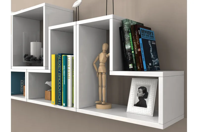 Elegancia Vägghylla - Vit - Förvaring - Hylla - Vägghylla