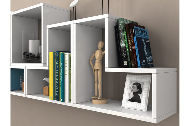 Elegancia Vägghylla - Vit - Förvaring - Hylla - Vägghylla