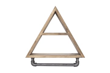 Evila Förvaringshylla Rör/Trä - Trä/Svart - Förvaring - Hylla - Vägghylla