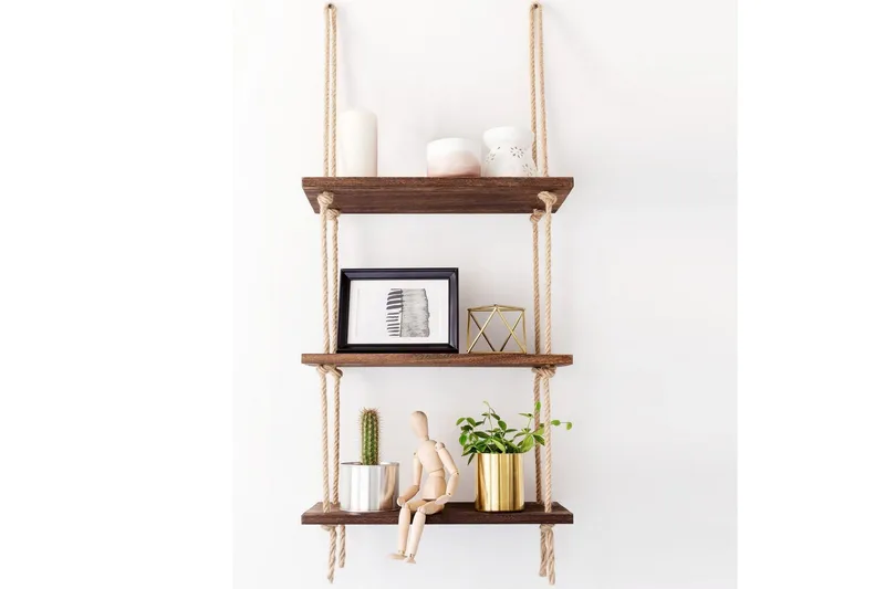 Evila Rephylla Trä - Trä - Förvaring - Hylla - Vägghylla