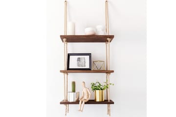 Evila Rephylla Trä - Trä - Förvaring - Hylla - Vägghylla