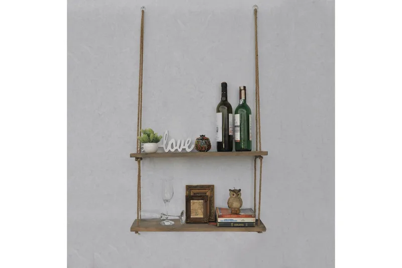 Evila Rephylla Trä - Trä - Förvaring - Hylla - Vägghylla