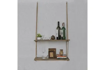 Evila Rephylla Trä - Trä - Förvaring - Hylla - Vägghylla