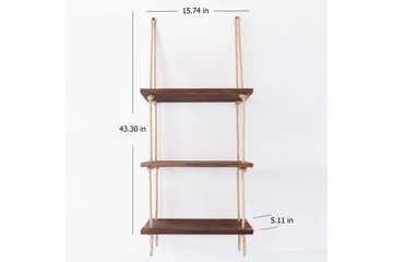 Evila Rephylla Trä - Trä - Förvaring - Hylla - Vägghylla