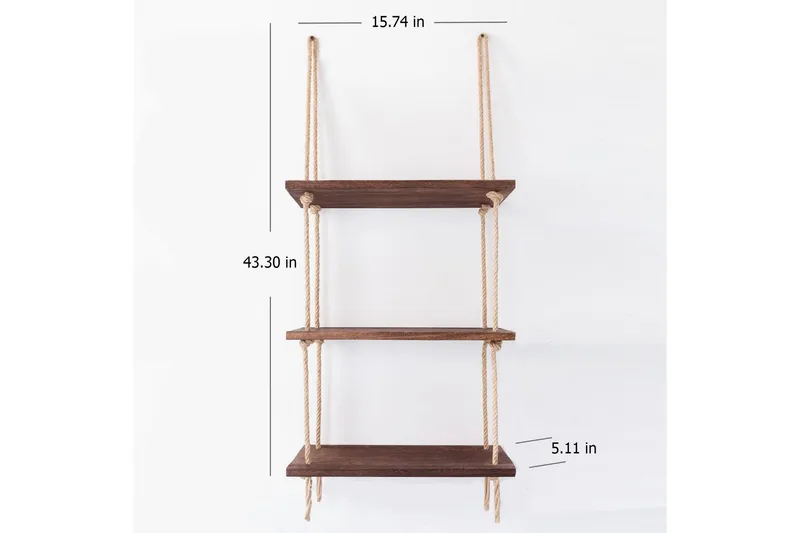 Evila Rephylla Trä - Trä - Förvaring - Hylla - Vägghylla