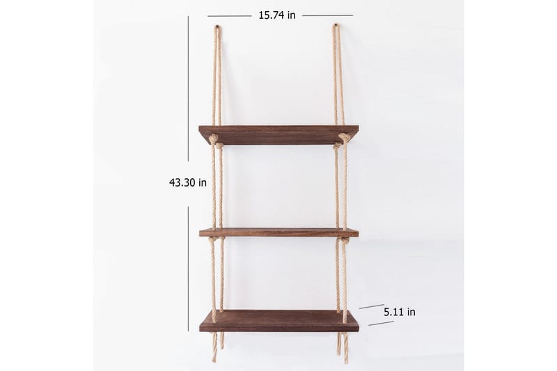 Evila Rephylla Trä - Trä - Förvaring - Hylla - Vägghylla