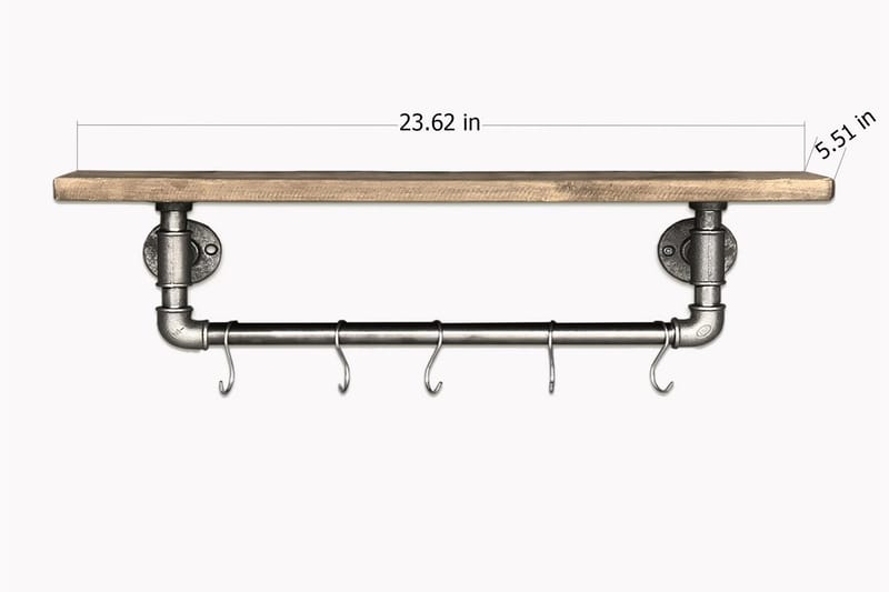 Evila Toapappershållare Rör/Trä - Trä/Svart - Inredning - Badrumsinredning - Toalettpappershållare