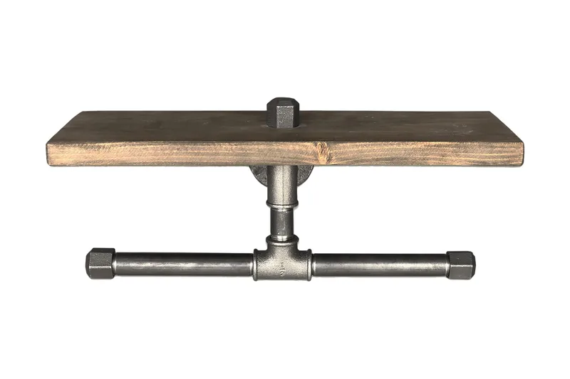 Evila Toapappershållare, Svart/Trä