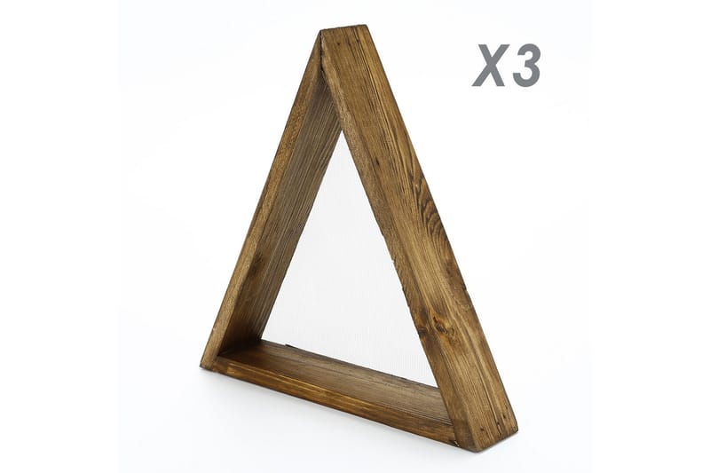 Evila Triangelhylla - Trä - Förvaring - Hylla - Vägghylla