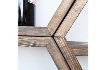 Evila Vägghylla 5 Hexagoner - Trä - Förvaring - Hylla - Vägghylla