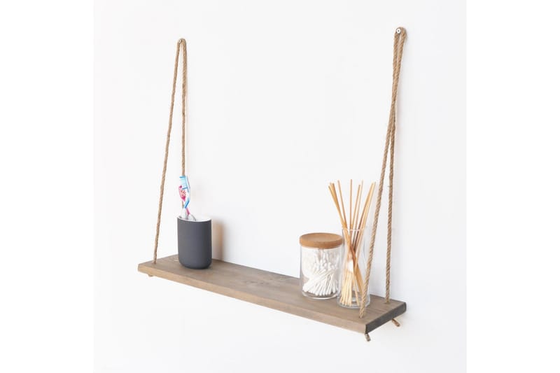 Evila Vägghylla Rep - Brun - Förvaring - Hylla - Vägghylla