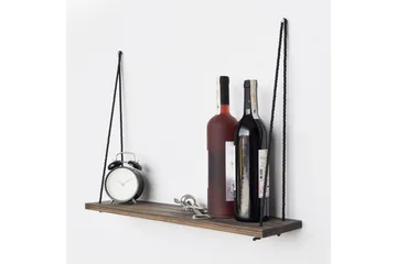 Evila Vägghylla Rep - Mörkbrun - Förvaring - Hylla - Vägghylla