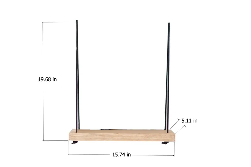 Evila Vägghylla Rep - Trä - Förvaring - Hylla - Vägghylla