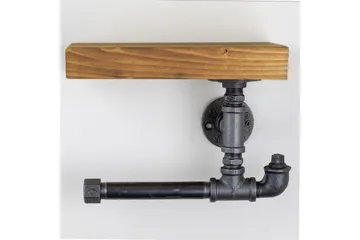 Evila Vägghylla - Trä/Svart - Inredning - Badrumsinredning - Toalettpappershållare