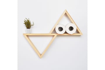 Evila Vägghylla Trianglar - Furu - Förvaring - Hylla - Vägghylla