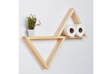 Evila Vägghylla Trianglar - Furu - Förvaring - Hylla - Vägghylla