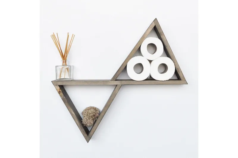 Evila Vägghylla Trianglar, Trä