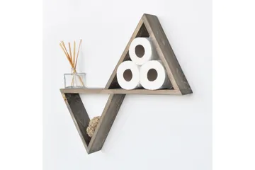 Evila Vägghylla Trianglar - Trä - Förvaring - Hylla - Vägghylla