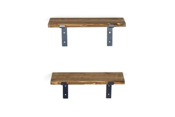 Fercho Vägghylla 40 cm - Svart/Valnöt - Förvaring - Hylla - Vägghylla