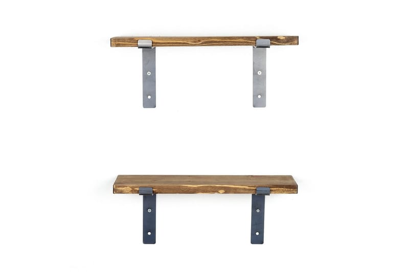 Fercho Vägghylla 40 cm - Svart/Valnöt - Förvaring - Hylla - Vägghylla