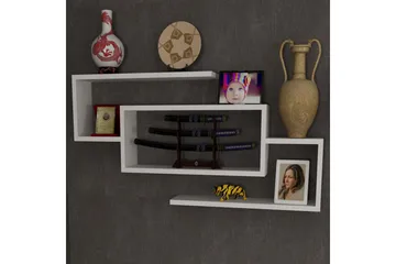 Furny Home Vägghylla 103 cm - Vit - Förvaring - Hylla - Vägghylla