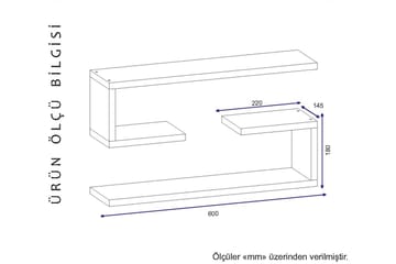 Furny Home Vägghylla 60 cm - Vit - Förvaring - Hylla - Vägghylla