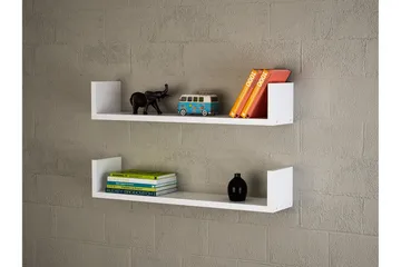 Furny Home Vägghylla 63 cm - Vit - Förvaring - Hylla - Vägghylla